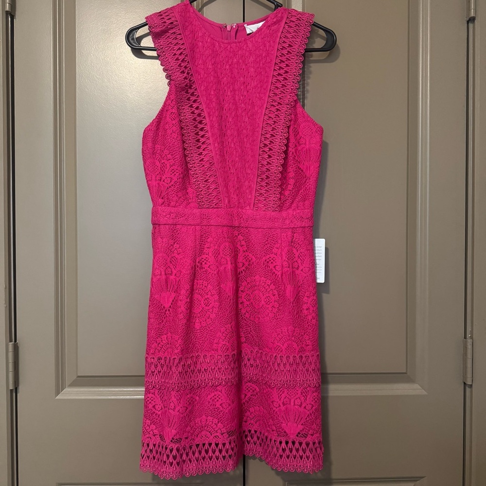 Adelyn Rae Pink Lace Dress